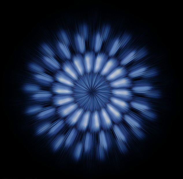 A Northern minke whale's call represented by wavelet transform.