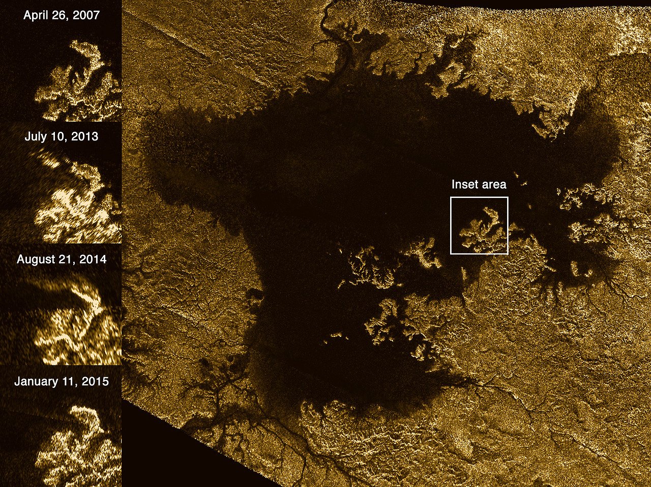 Titan’s Bubbly Islands