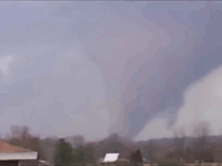 GIF of a tornado in the distance