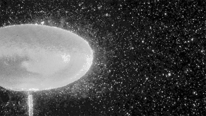 A spheroidal particle causes attractive flow at its equator and repulsive flow at its poles.