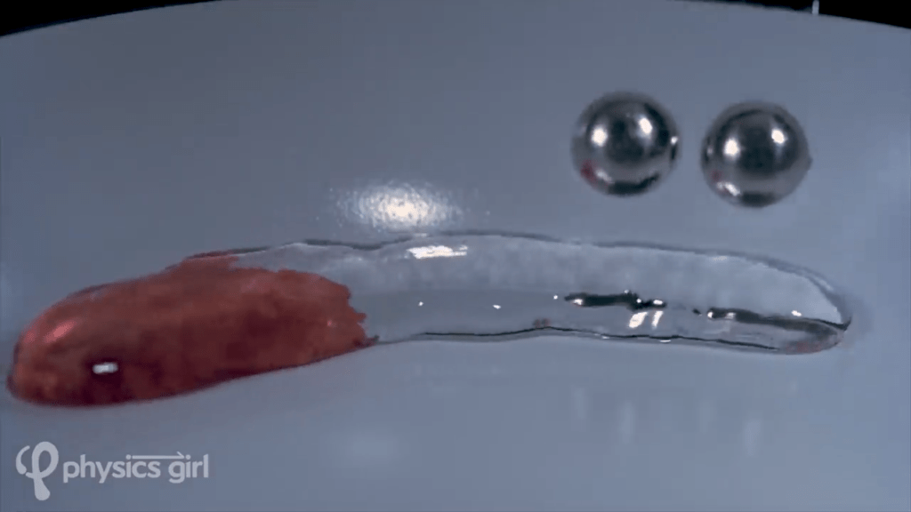 Water on a hot pan skates on a layer of vapor as it coalesces with food coloring. Water on a hot pan skates on a layer of vapor as it coalesces with food coloring.