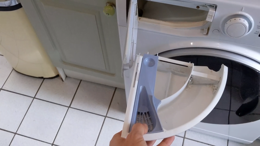 Your washing machine's soap tray uses this mechanism. Your washing machine's soap tray uses this mechanism.