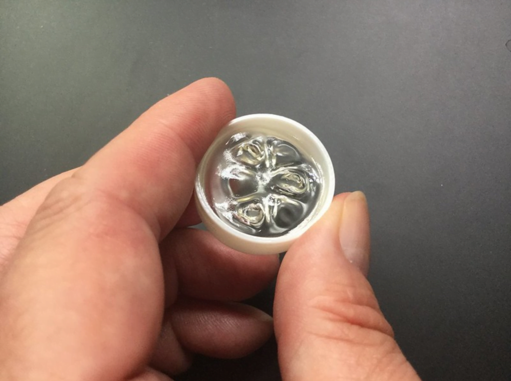 Frozen cymatic waves. Frozen cymatic waves.