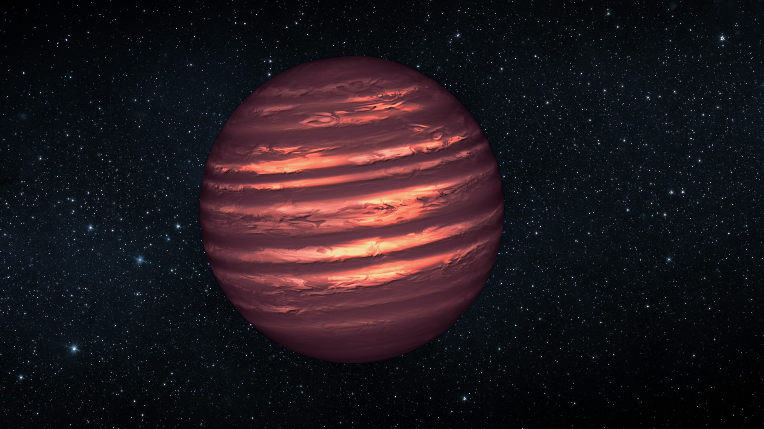 Artist's conception of a brown dwarf.