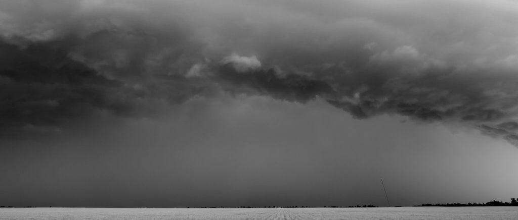 Dark clouds over the plains. Dark clouds over the plains.