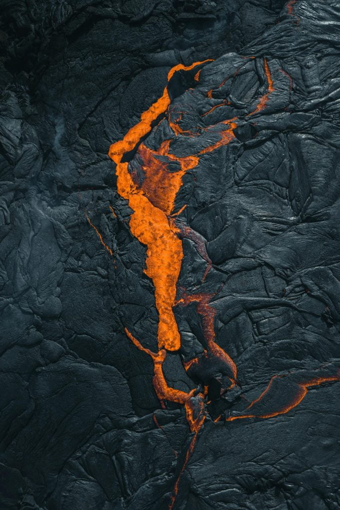 Aerial photo of lava from the Fagradalsfjall volcano. Aerial photo of lava from the Fagradalsfjall volcano.