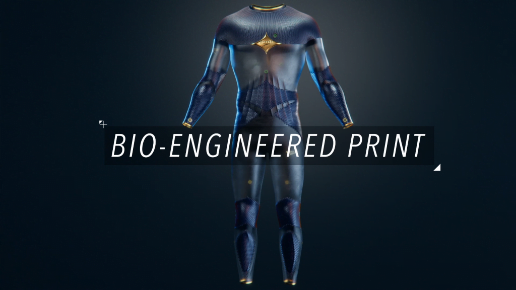 In addition to making everyone look like a superhero, the Fastskin 4.0 would be custom-printed for a swimmer's body using biodegradable bacteria. In addition to making everyone look like a superhero, the Fastskin 4.0 would be custom-printed for a swimmer's body using biodegradable bacteria.