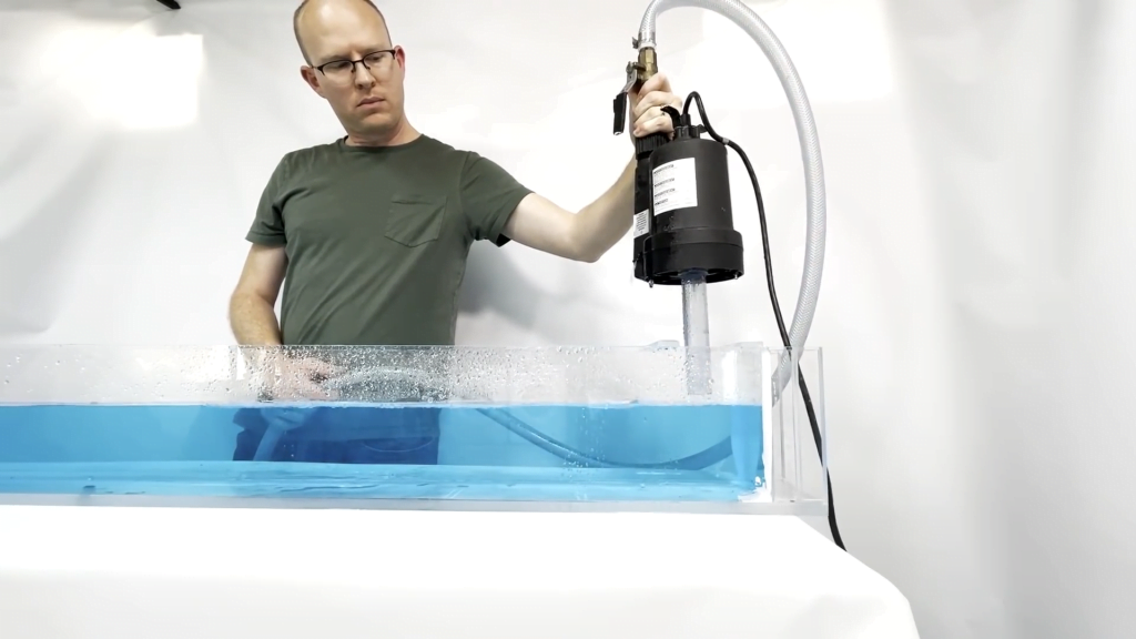 Most pumps don't deal well with air and need to be primed (filled with water) before they will work properly. Most pumps don't deal well with air and need to be primed (filled with water) before they will work properly.