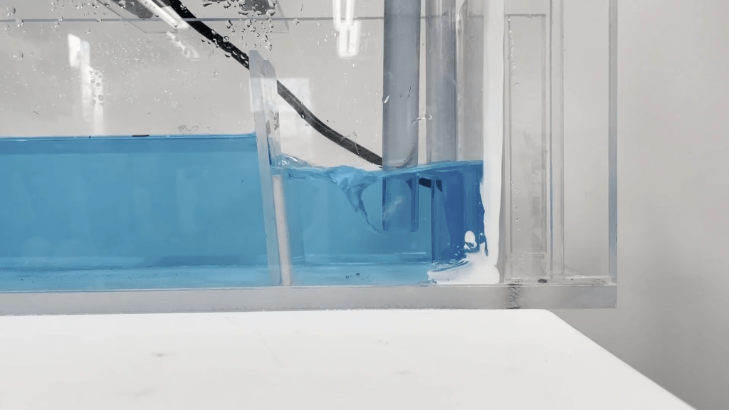 When vortices form near a pump inlet, they can introduce air into the system and decrease pumping efficiency. When vortices form near a pump inlet, they can introduce air into the system and decrease pumping efficiency.