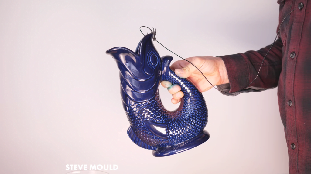 The fish-shaped Gluggle Jug makes an impressive noise as water is poured from it.