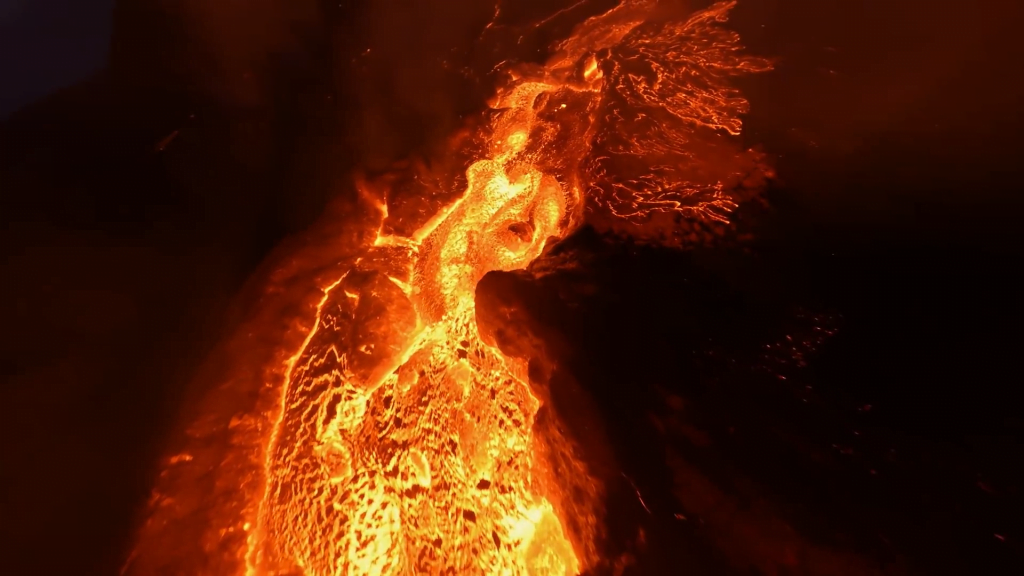 River of lava. River of lava.