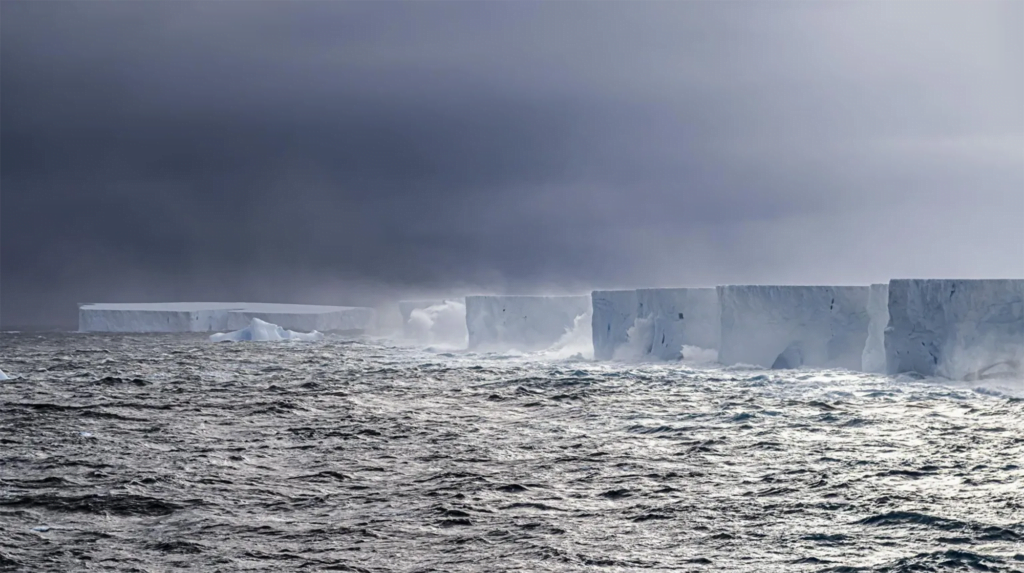 A23a, the world's biggest iceberg, is currently caught in a Taylor column. A23a, the world's biggest iceberg, is currently caught in a Taylor column.