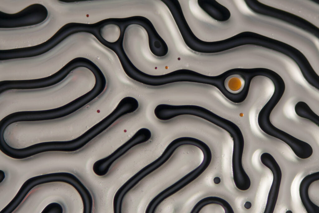 Ferrofluid photograph by Linden Gledhill. Ferrofluid photograph by Linden Gledhill.