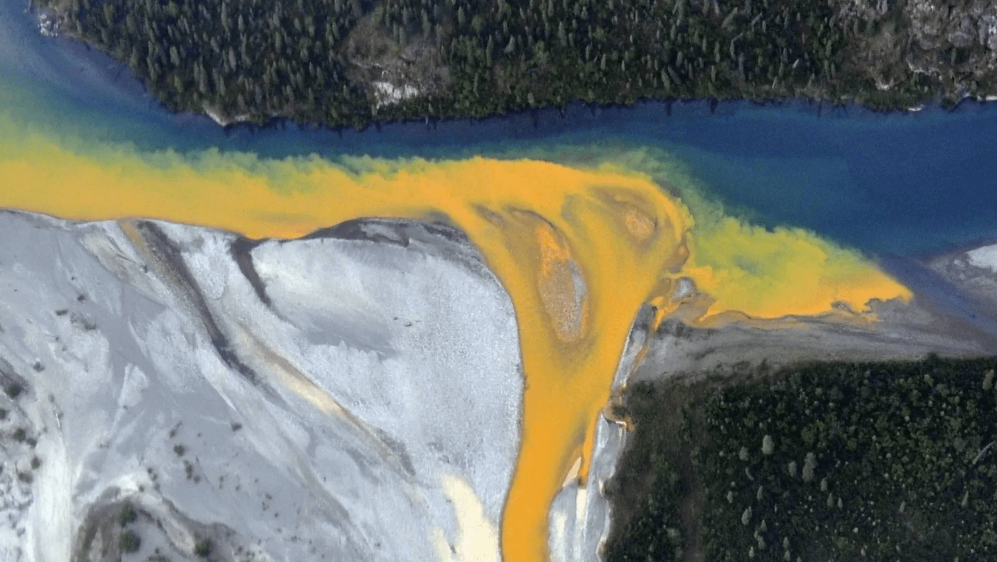 Melting Permafrost Stains Alaskan Rivers Orange
