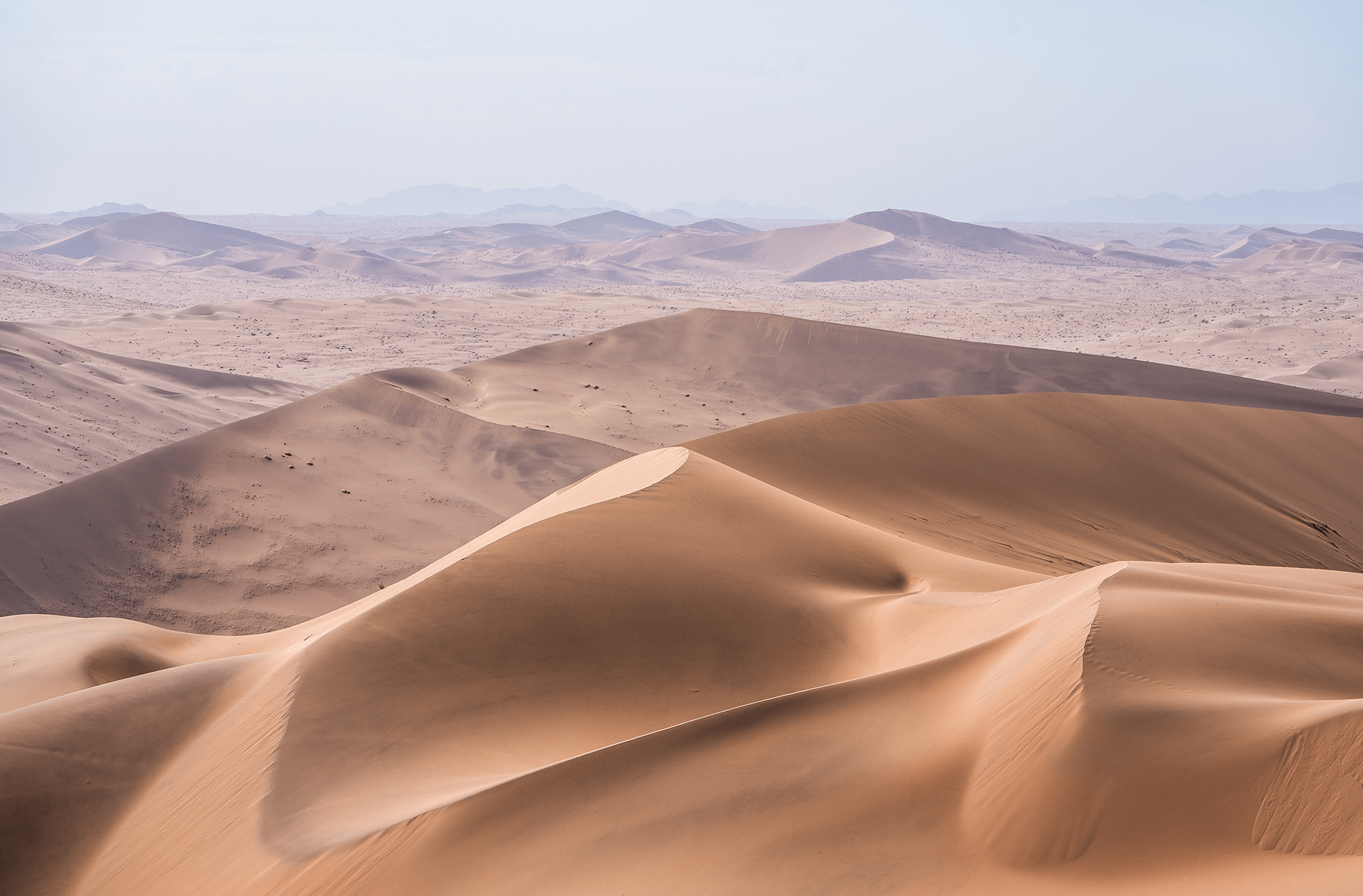 Desert dunes in Namibia.