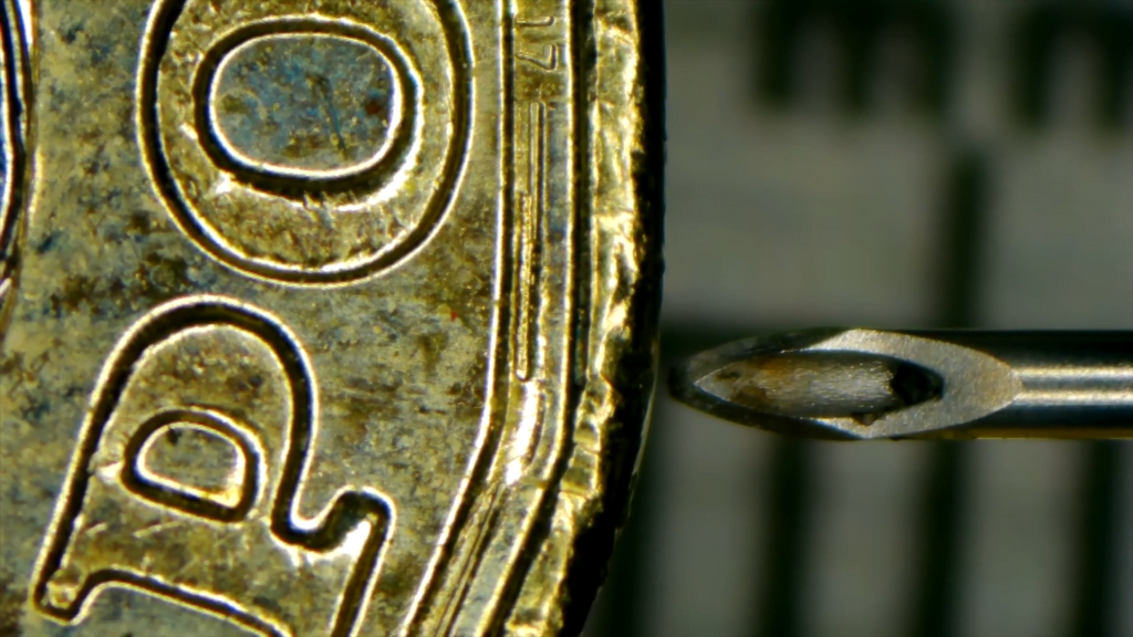 The needle in an EpiPen is about 15 millimeters long and extremely narrow.