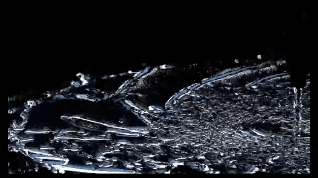 Event-based image of flow on a rotating disk.
