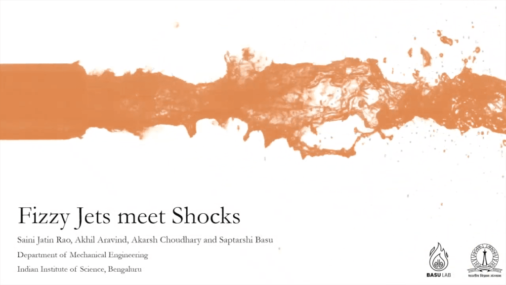 An effervescent jet in orange.