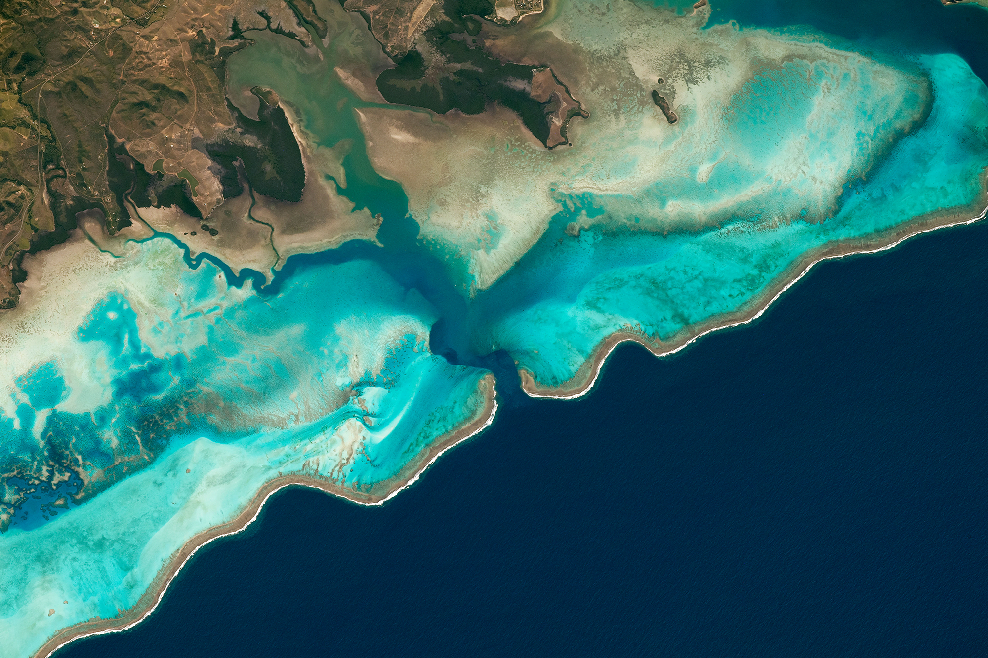 Reefs Along New Caledonia