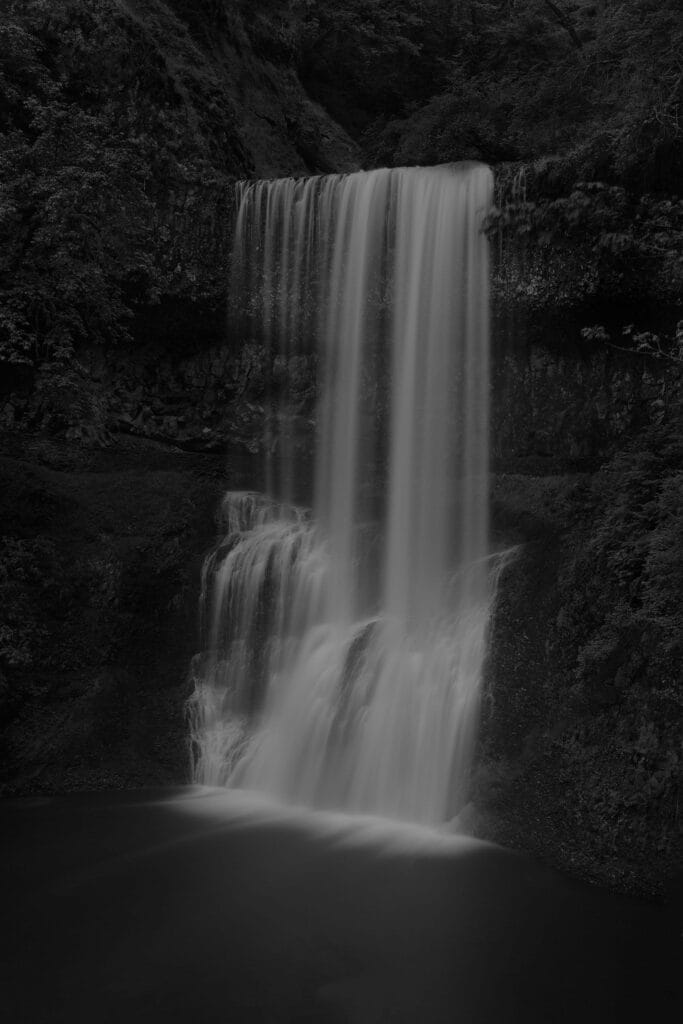 โWaterfall IX,โ Lower South Falls, OR. “Waterfall IX,” Lower South Falls, OR.