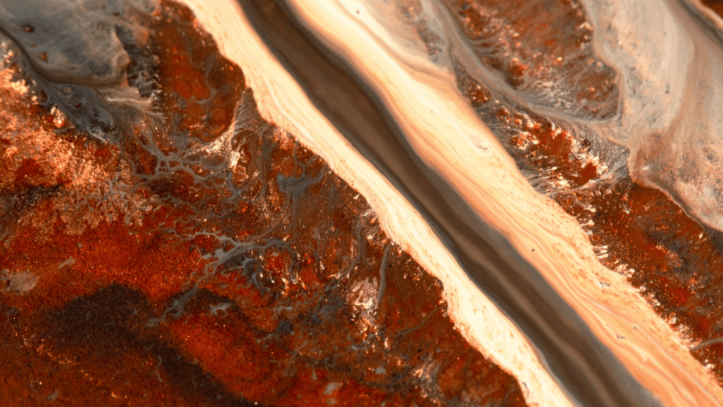 niscol1_5 Colorful abstract image resembling a landscape, from "Now I See Collection Volume 1" by Roman De Giuli.