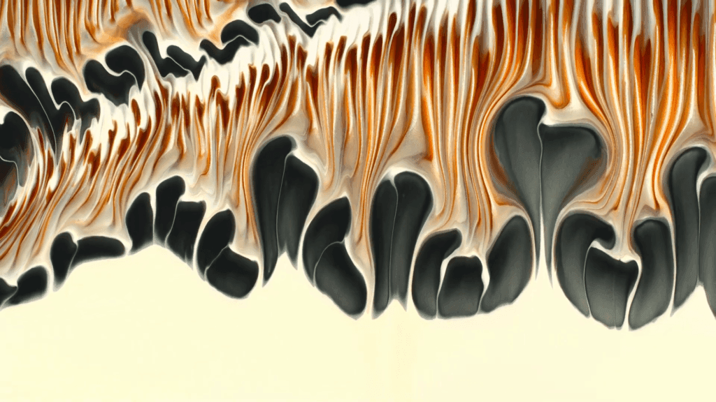 Abstract fluid flow "One" by Roman De Giuli. Abstract fluid flow "One" by Roman De Giuli.