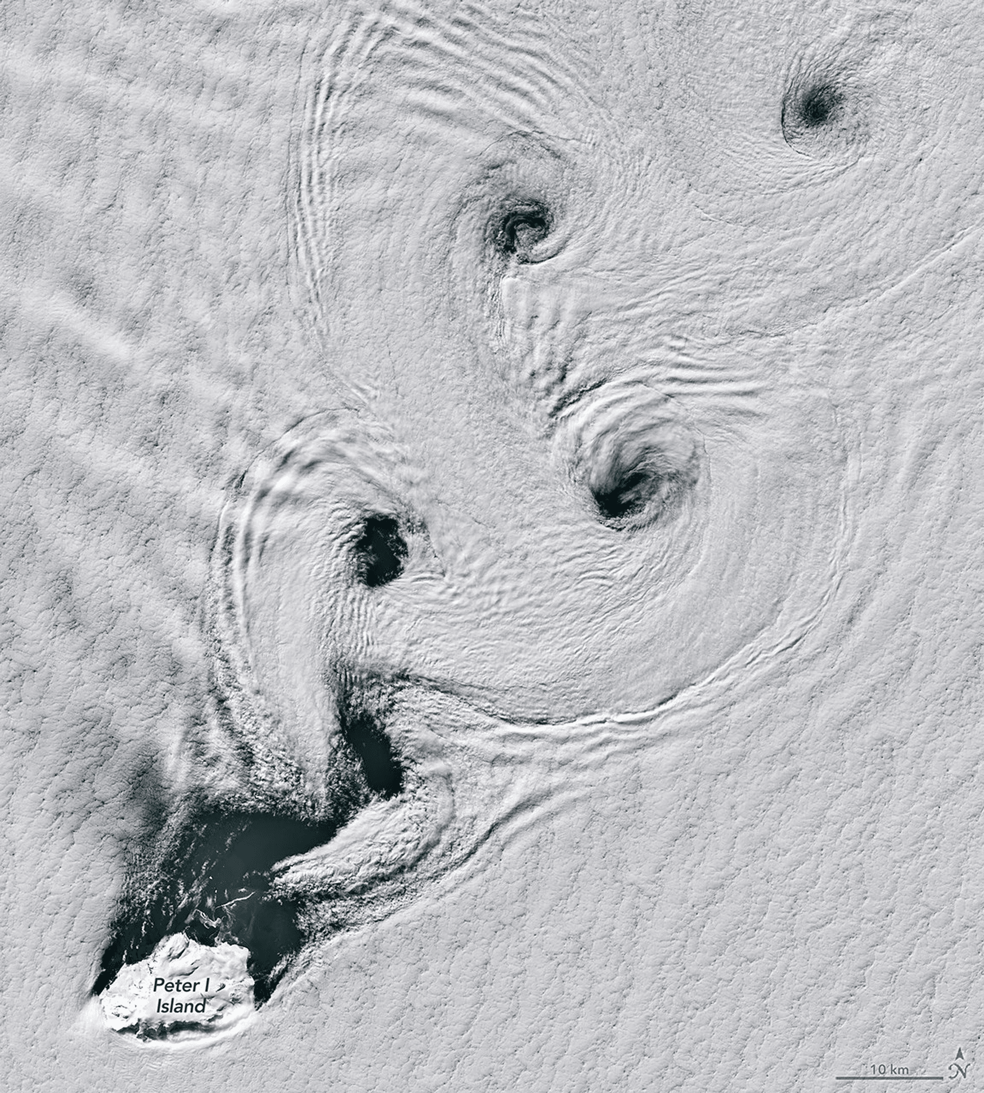 Swirls Above the Southern Ocean