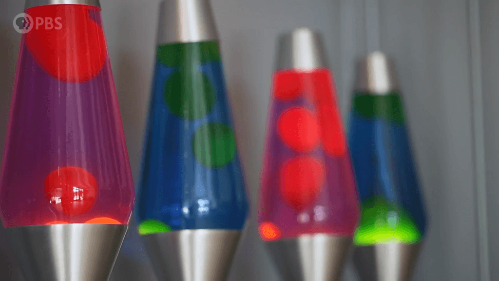 ...or a wall of lava lamps. ...or a wall of lava lamps.