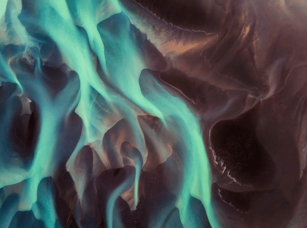 Abstract aerial landscape in Iceland, by Rositsa Dimitrova. Abstract aerial landscape in Iceland, by Rositsa Dimitrova.