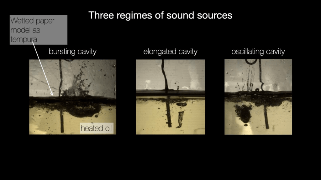 Different bubble formations make specific sounds, too!