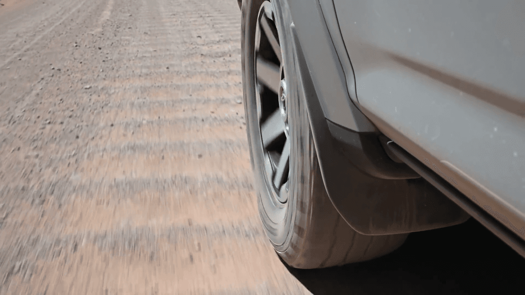 Unpaved roads have a tendency to regular corrugations in their surface, often known as washboards.