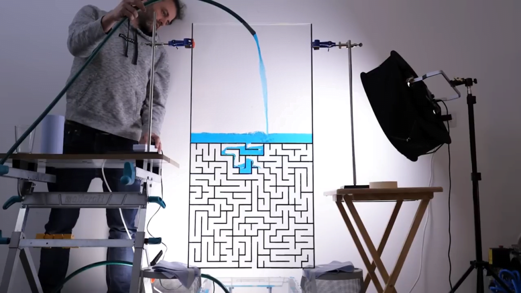 In his recent video, Steve Mould asks, &quot;Can water solve a maze?&quot;