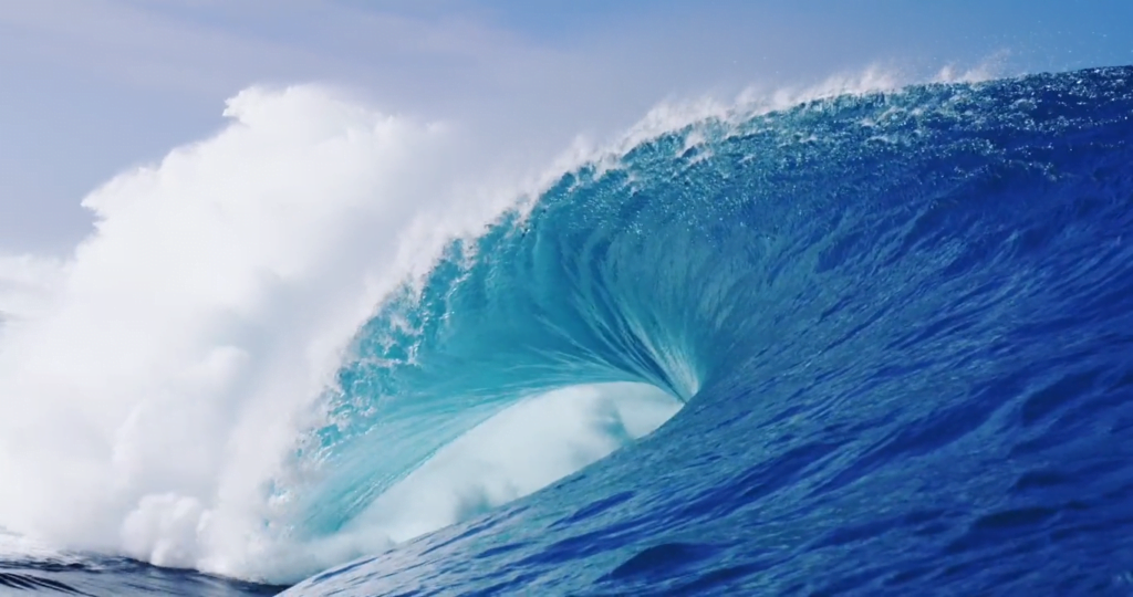 Breaking wave. Breaking wave.