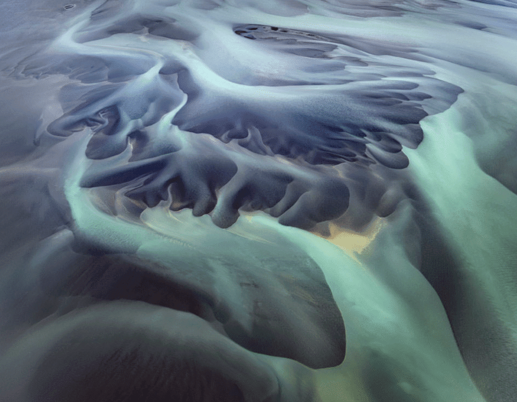 Abstract aerial landscape in Iceland, by Xuehua Jiang. Abstract aerial landscape in Iceland, by Xuehua Jiang.